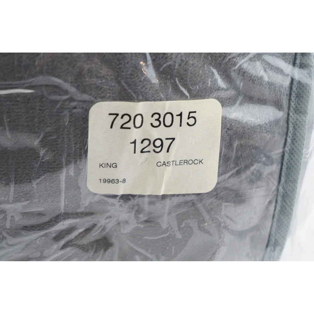 JCPenney Home Velvet Plush Blanket King Castlerock Gray‎ 108x90 Polyester New